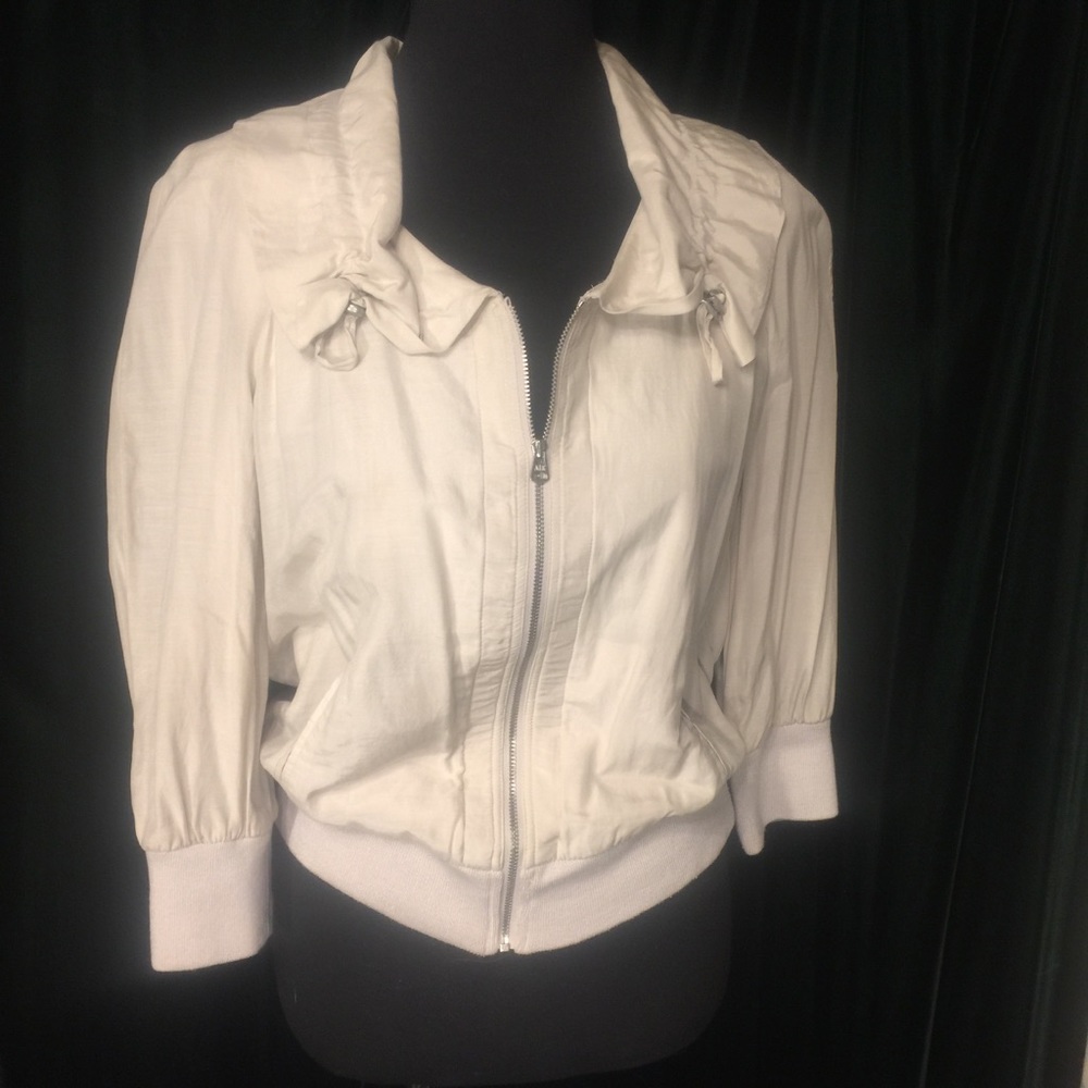 Armani exchange beige spring jacket sz M